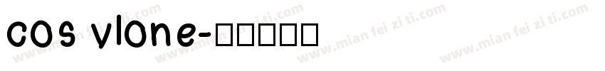 cos vlone字体转换